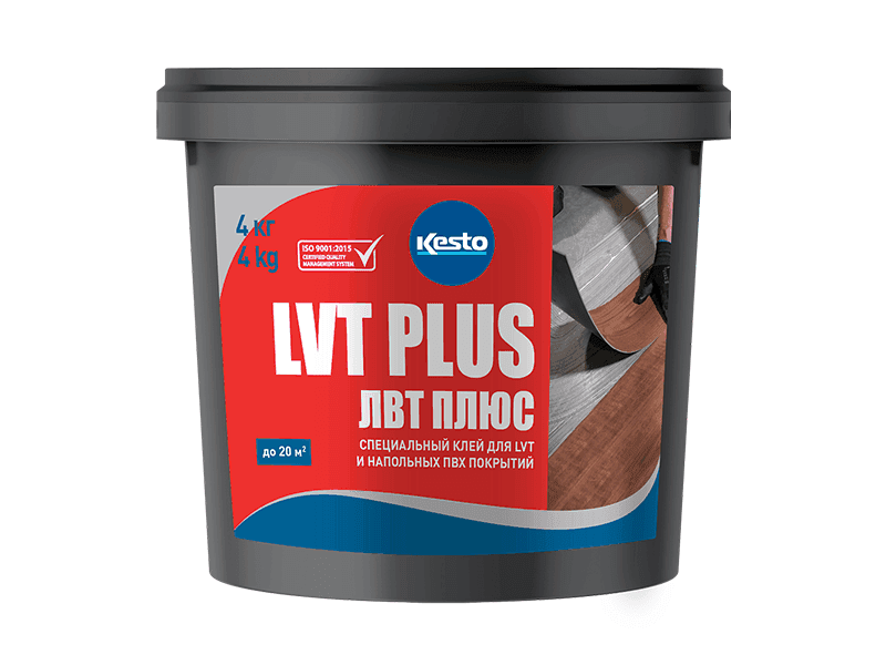 Клеи для напольных покрытий Kesto LVT Plus 4 кг